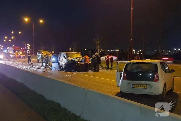 Forse schade en gewonde na aanrijding