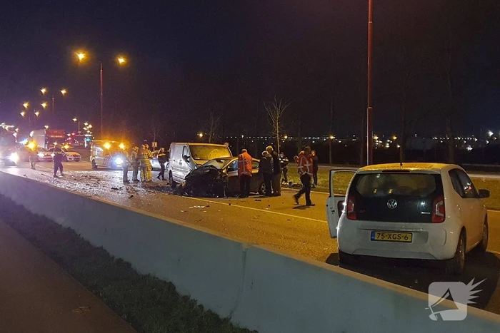 Forse schade en gewonde na aanrijding