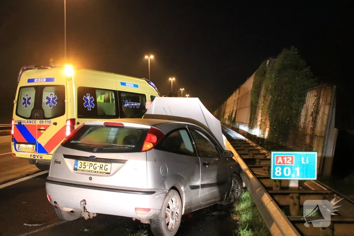 Beschonken bestuurder aangehouden na eenzijdige aanrijding op snelweg
