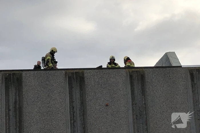 Brand op dak na werkzaamheden
