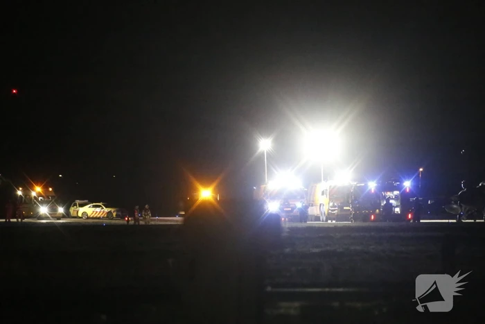 Veel hulpdiensten opgeroepen voor vliegtuigongeval