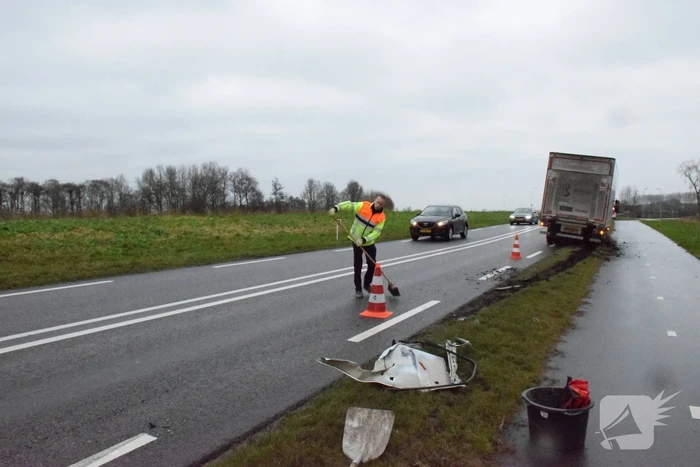 Bestuurder bestelbus gewond na ongeval