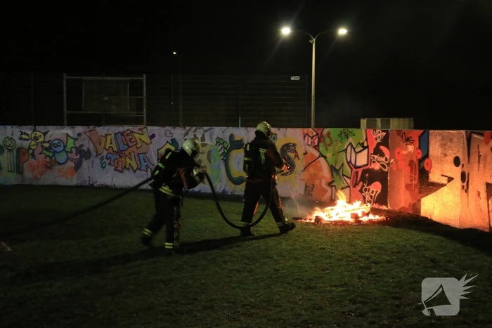 Klein brandje op skatepark snel geblust