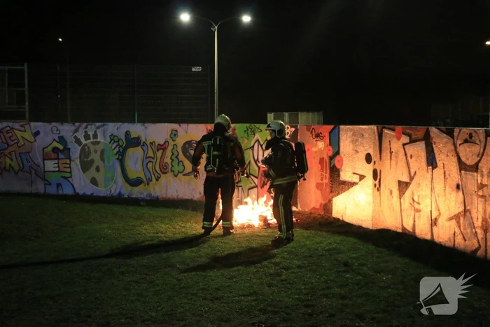 Klein brandje op skatepark snel geblust