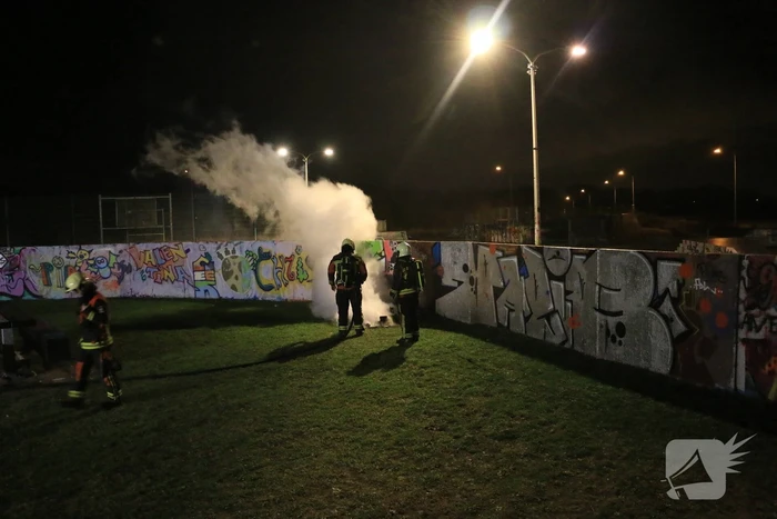 Klein brandje op skatepark snel geblust