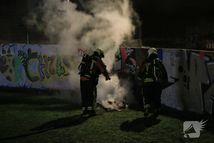 Klein brandje op skatepark snel geblust