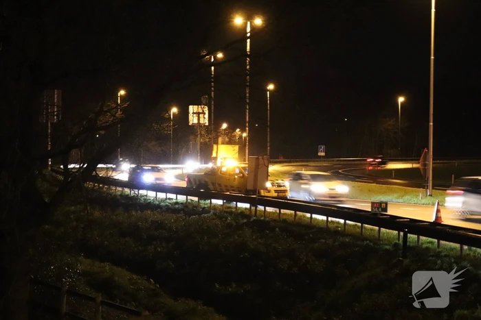 Opnieuw auto uit de bocht