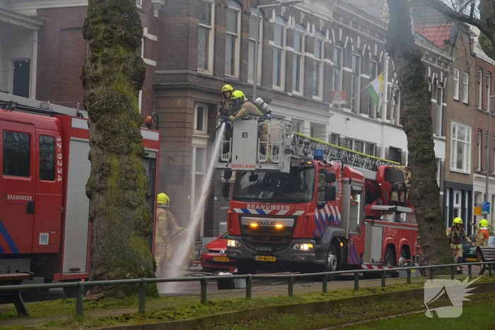 Veel rook bij brand in appartementencomplex