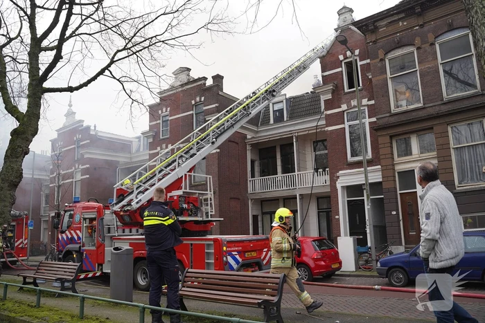 Veel rook bij brand in appartementencomplex