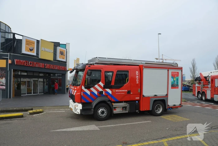 Veel rook bij kortsluiting in een roltrap