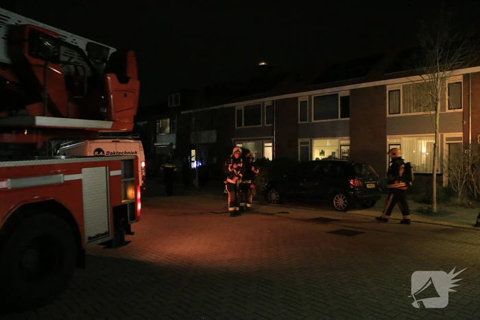 Flinke brand in schoorsteen geblust