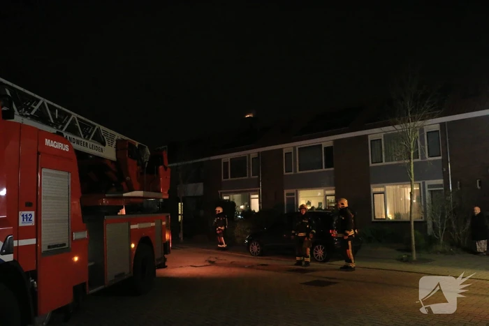 Flinke brand in schoorsteen geblust