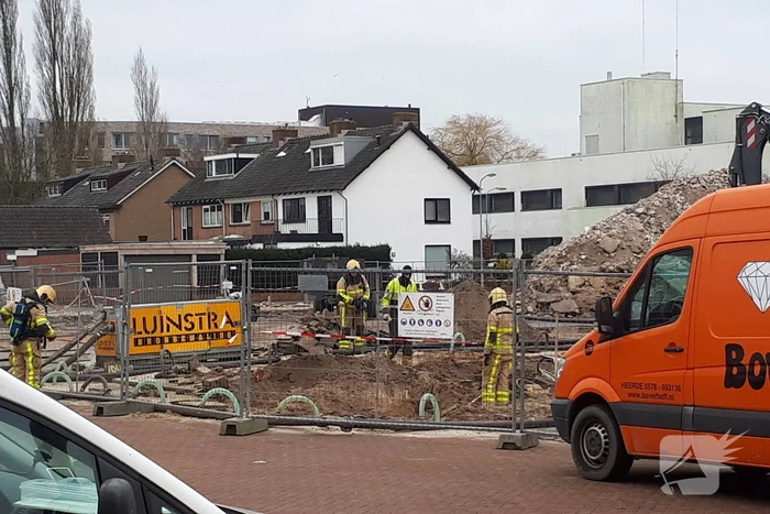 Gasleiding geraakt bij sloopwerkzaamheden