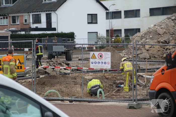Gasleiding geraakt bij sloopwerkzaamheden