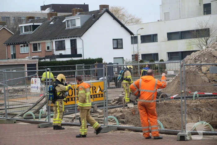 Gasleiding geraakt bij sloopwerkzaamheden