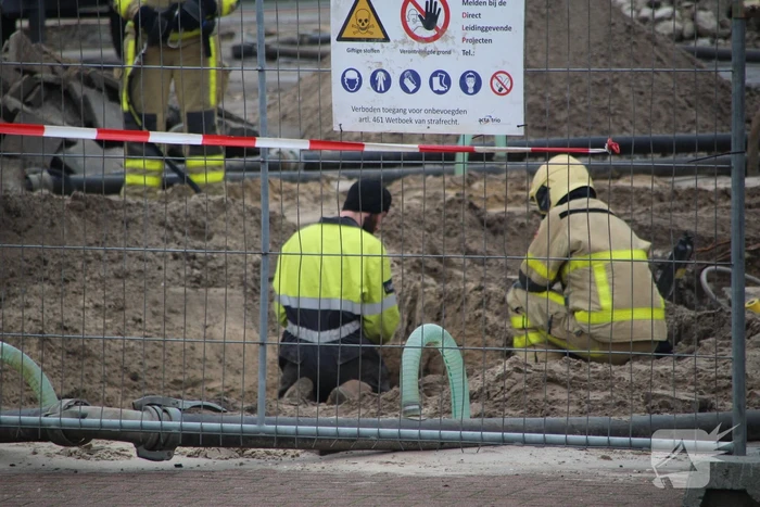 Gasleiding geraakt bij sloopwerkzaamheden