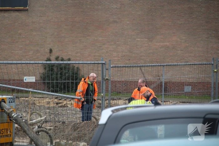 Gasleiding geraakt bij sloopwerkzaamheden