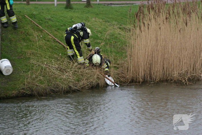 Veel bekijks bij brandweeroefening