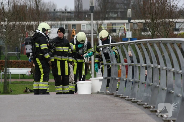 Veel bekijks bij brandweeroefening