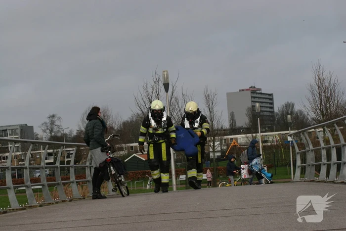 Veel bekijks bij brandweeroefening