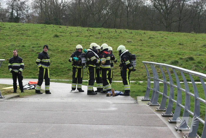 Veel bekijks bij brandweeroefening