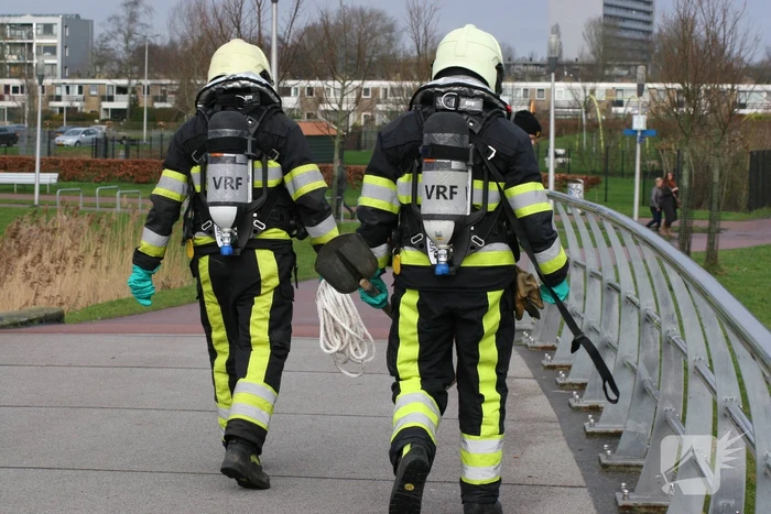 Veel bekijks bij brandweeroefening
