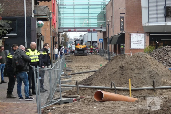 Object aangetroffen bij graafwerkzaamheden