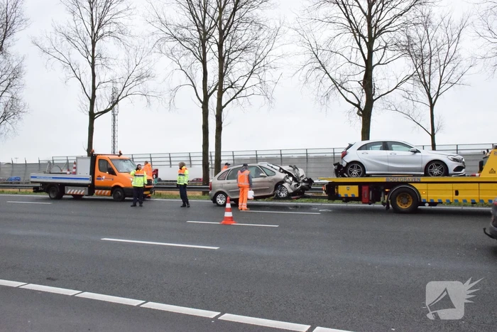 A12 tijdelijk afgesloten na ongeval