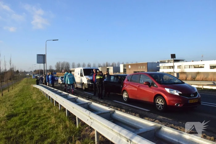 Forse schade na kop-staart aanrijding