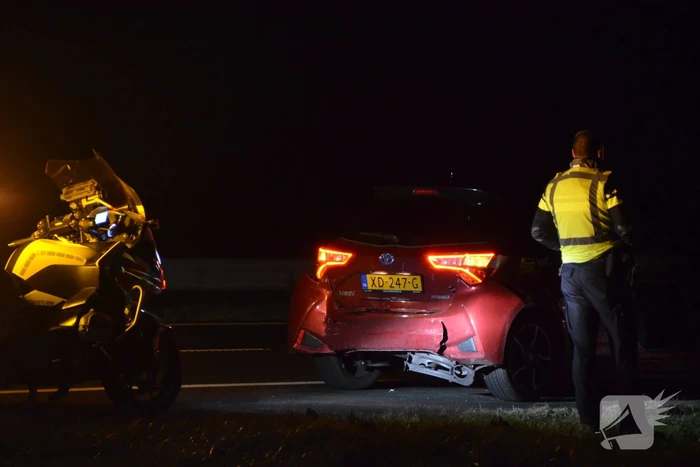 Flinke schade bij aanrijding op snelweg