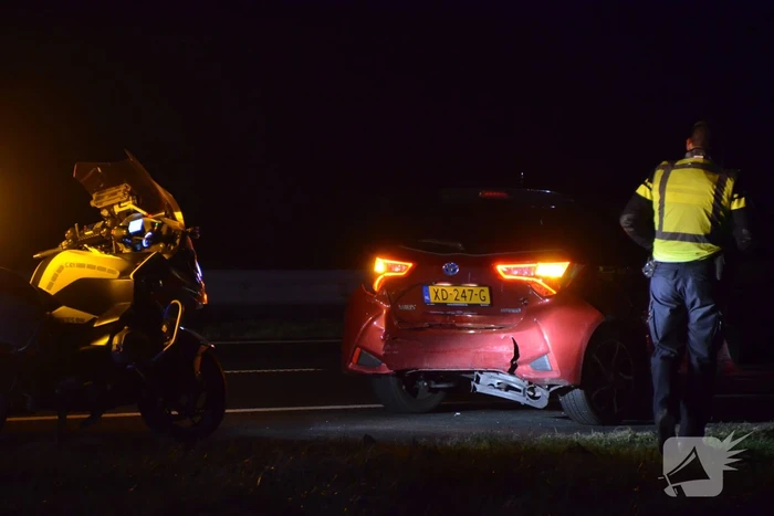 Flinke schade bij aanrijding op snelweg