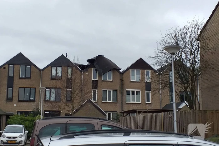 Dak van woning laat los