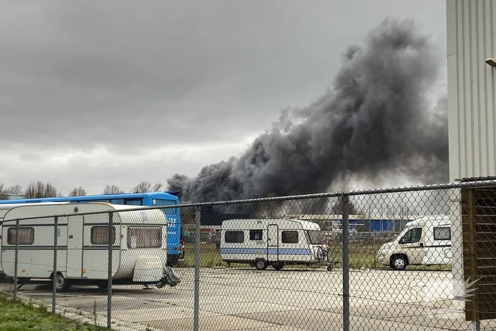 Grote Brand op industrieterrein Noordesluis
