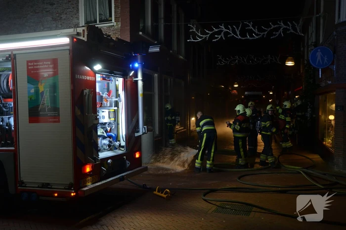 Brand achter de voordeur van Pizzeria Rigoletto