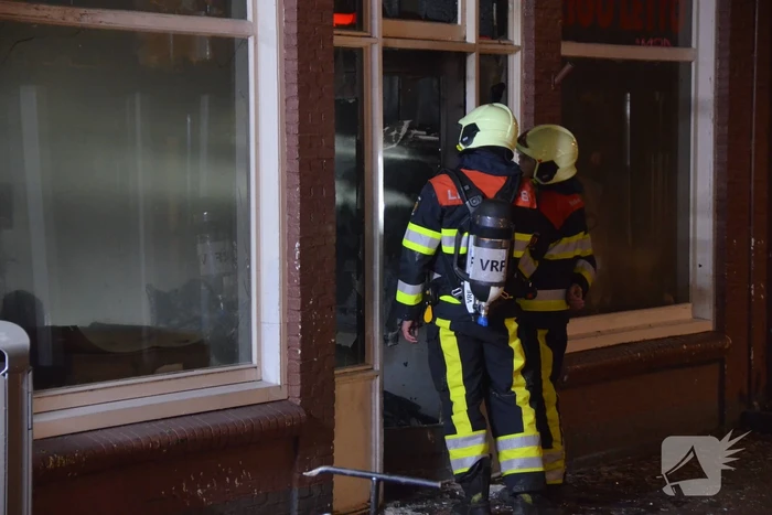 Brand achter de voordeur van Pizzeria Rigoletto