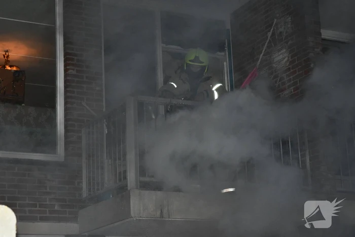 Frituurpan vliegt in brand