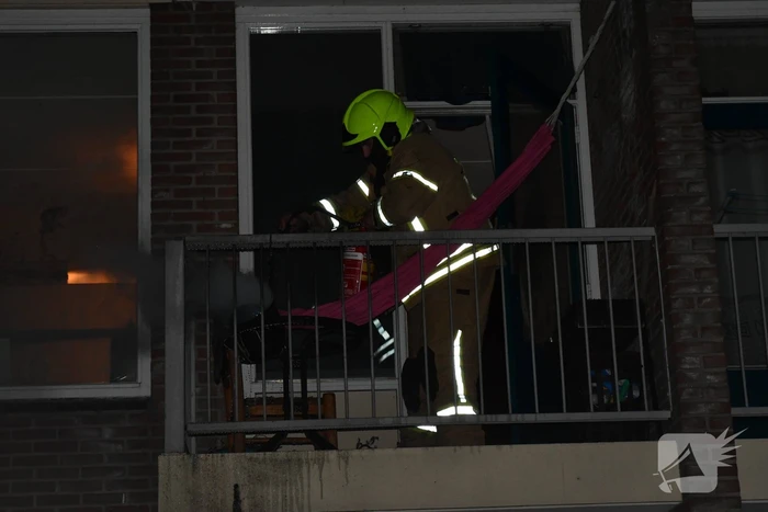 Frituurpan vliegt in brand