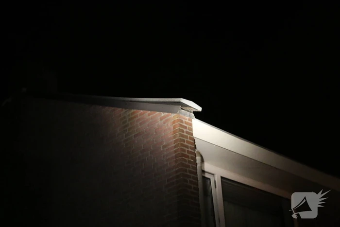 Dakrand los door harde wind