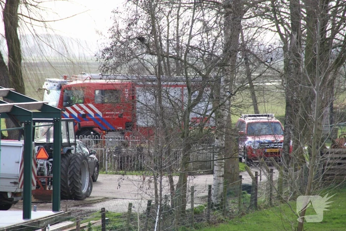 Grote inzet voor brand op vaartuig