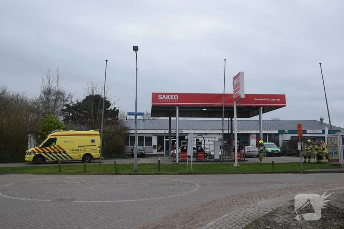 Persoon gewond door CO-vergiftiging Sakko tankstation
