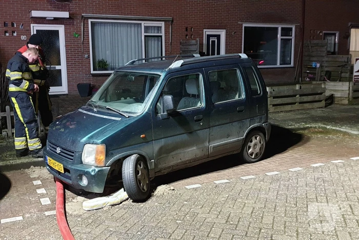 Olie in riool door kapotte auto