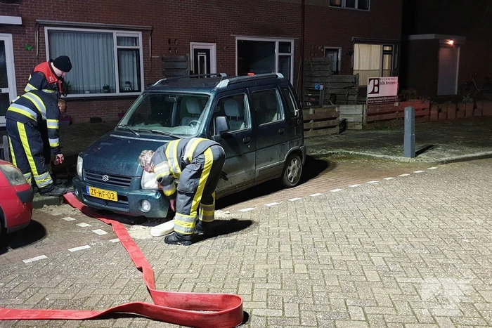 Olie in riool door kapotte auto