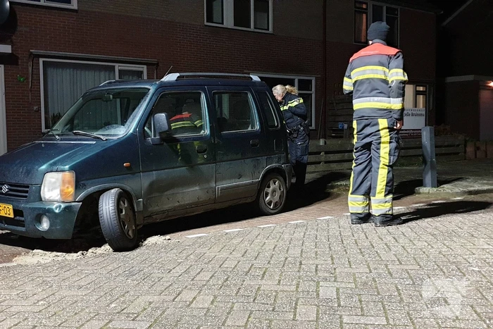 Olie in riool door kapotte auto