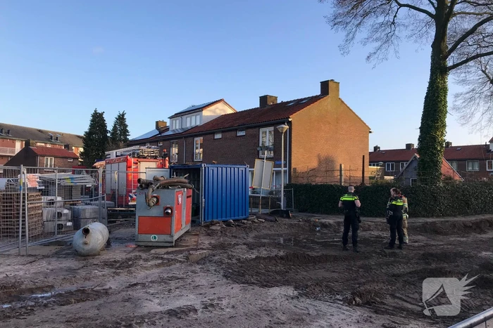 Gasleiding geraakt bij graafwerkzaamheden
