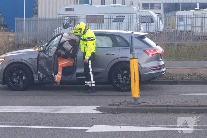 Auto flink beschadigd bij ongeval