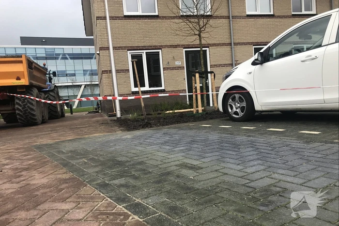 Gasleiding geraakt bij graafwerkzaamheden
