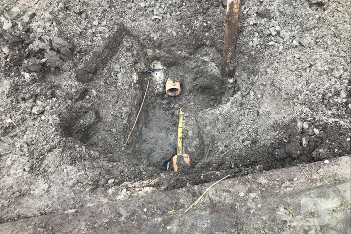 Gasleiding geraakt bij graafwerkzaamheden