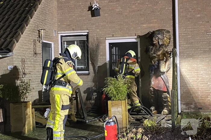 Woning vol rook na brand door kortsluiting