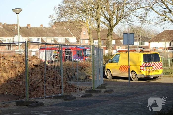 Gasleiding geraakt bij sloopwerkzaamheden