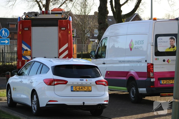 Gasleiding geraakt bij sloopwerkzaamheden